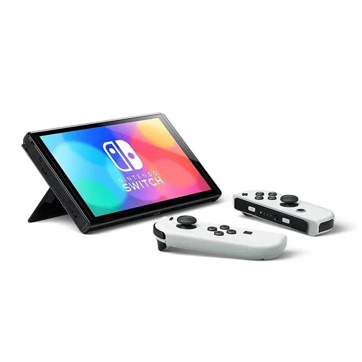 Nintendo Switch OLED Gaming Console with 7-Inch OLED Display, 64GB Storage, Enhanced Audio & Neon Blue-Neon Red Joy-Con Controllers 2