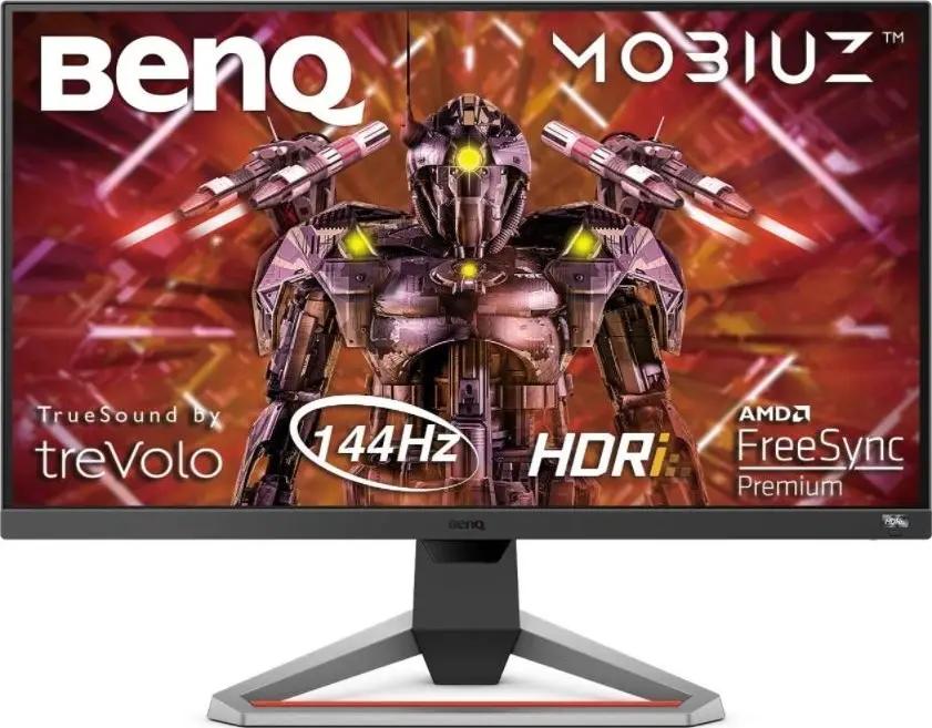 BenQ Mobiuz EX2710 27 inch HDRi IPS Gaming Monitor, 144Hz 1ms, AMD FreeSync Premium, FHD 1080p, sRGB, Built-in Speakers, Flicker-free, Bezel-less | EX2710