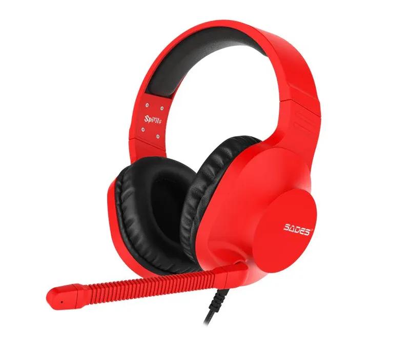 SADES Spirits Gaming Headset – Red