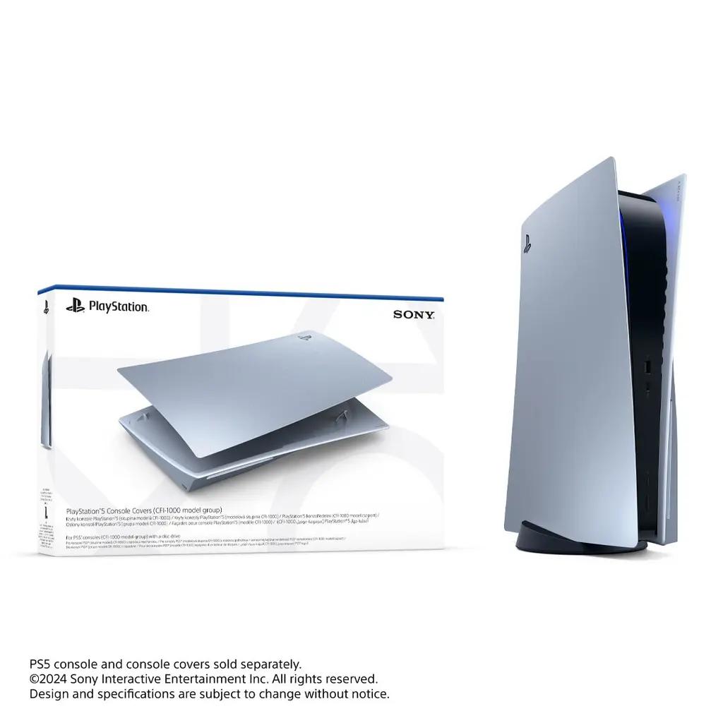 PS5 Console Cover for Disk Edition – Sterling Silver