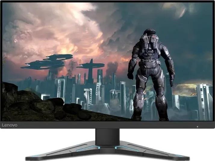 Lenovo G24-20 Gaming Monitor, 24″ IPS Display, FHD Resolution, Up to 165Hz (OC) Refresh Rate, 0.5ms (MPRT) Response Time, AMD FreeSync Premium Technology, 16.7m Color Display, Black