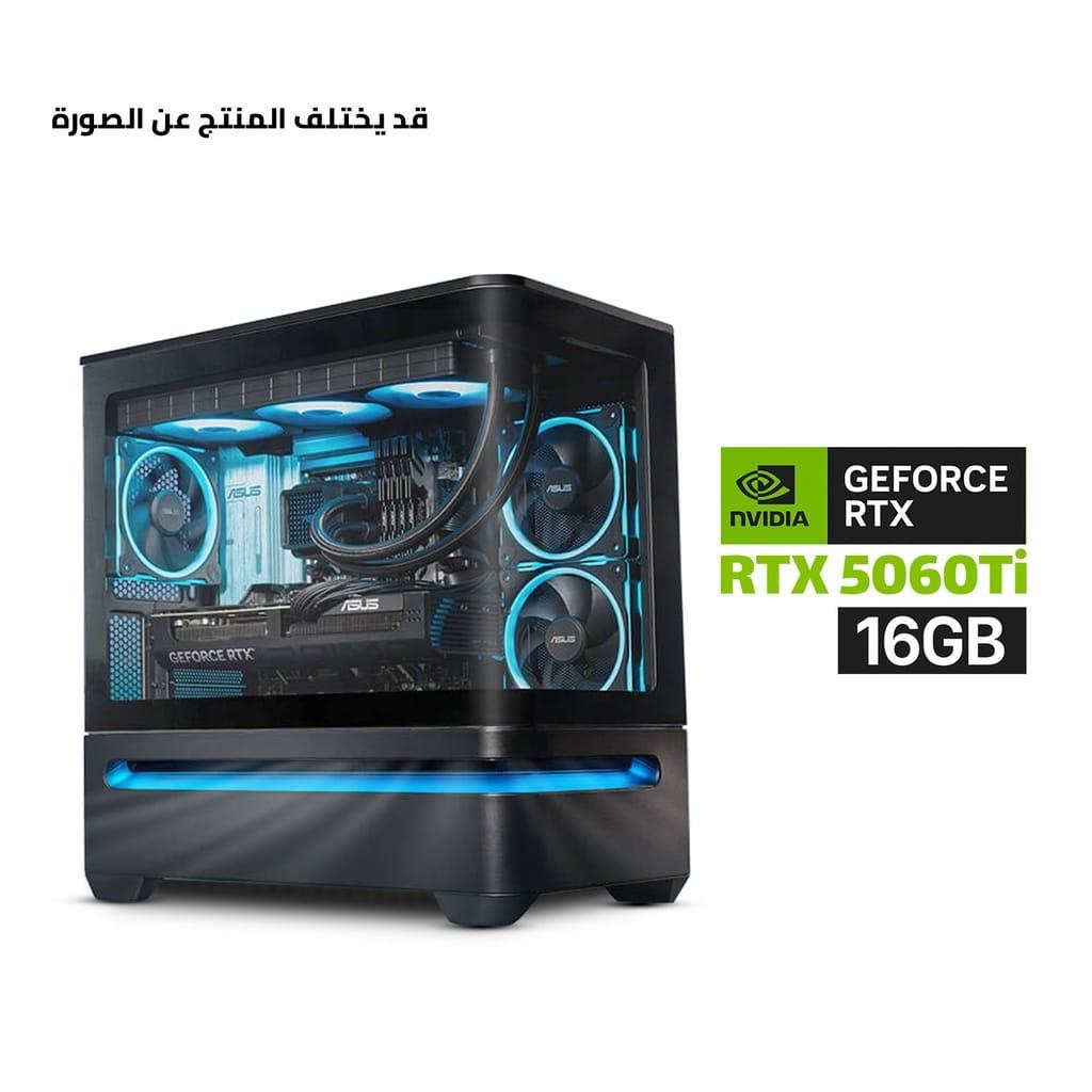 Gaming PC AMD Ryzen 7 7800X3D CPU, B650 MotherBoard, 32GB DDR5 RAM, 1TB NVMe SSD, GeForce RTX 5060 Ti 16GB VGA, 750 WATT GOLD PSU, L240 Liquid Cooler, Cougar FV150 RGB Mid Tower Case With 4x RGB Fans, Windows 11 Pro License