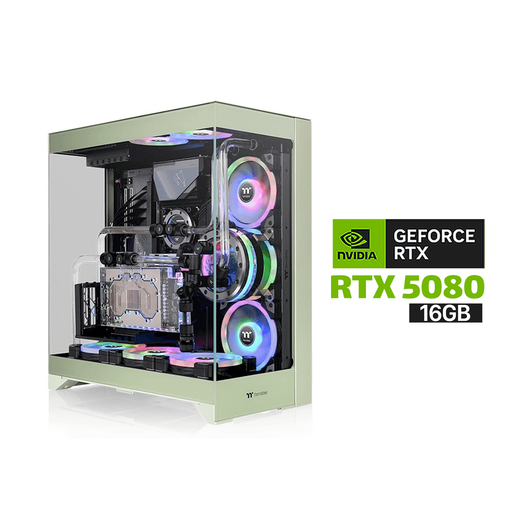 Gaming PC i9-14900K ,ASUS TUF Z790 WIF, 32GB D5 RAM, 2TB SSD NVMe Gen 4,RTX 5080 16GB VGA,1000 WATT GOLD PSU,TT L360 Liquid Cooler,TT CTE E550 TG Mid Tower Case,Thermaltake CT120 EX ARGB 120mm Fans,Lian-Li Strimers,Win 11 Pro (License)