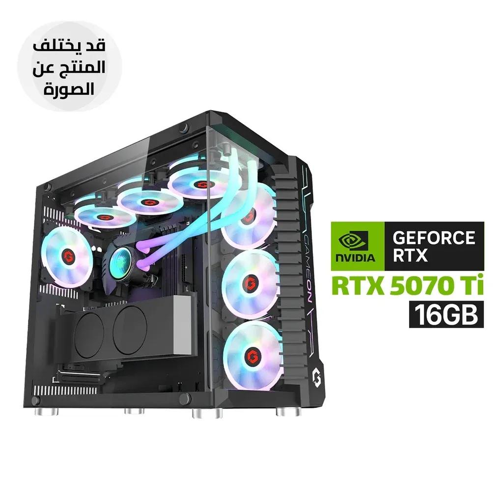 Gaming PC Intel Core i9-14900K, GIGABYTE Z790 Motherboard WIFI, 64GB DDR5 RAM, 2TB SSD NVMe, ZOTAC RTX 5070 TI 16GB VGA, 850 WATT GOLD PSU, L360 Liquid Cooler, GameOn Emperor Arctic III Series Case 7x ARGB Fans, Windows 11 Pro (License)