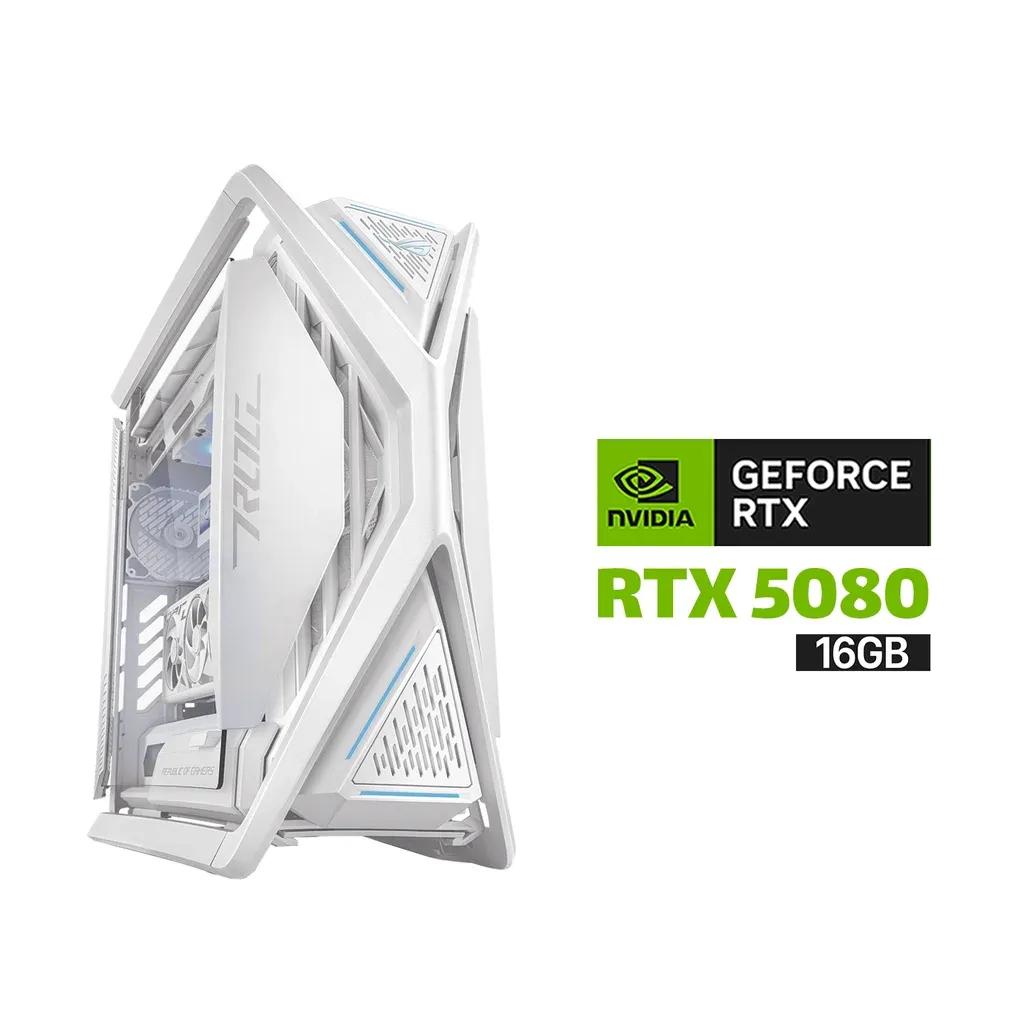 Gaming PC RYZEN 7-9800X3D,ASUS X870-A WIFI,KINGSTON 96GB RAM DDR5 White (6000),2TB SSD NVME GEN-4 (7400),RTX 5080 16GB White,Rog Strix LC III 360 ARGB LCD White,ASUS TUF 1000 WATT GOLD White,Asus ROG Hyperion GR701 Case White,Win 11 Pro