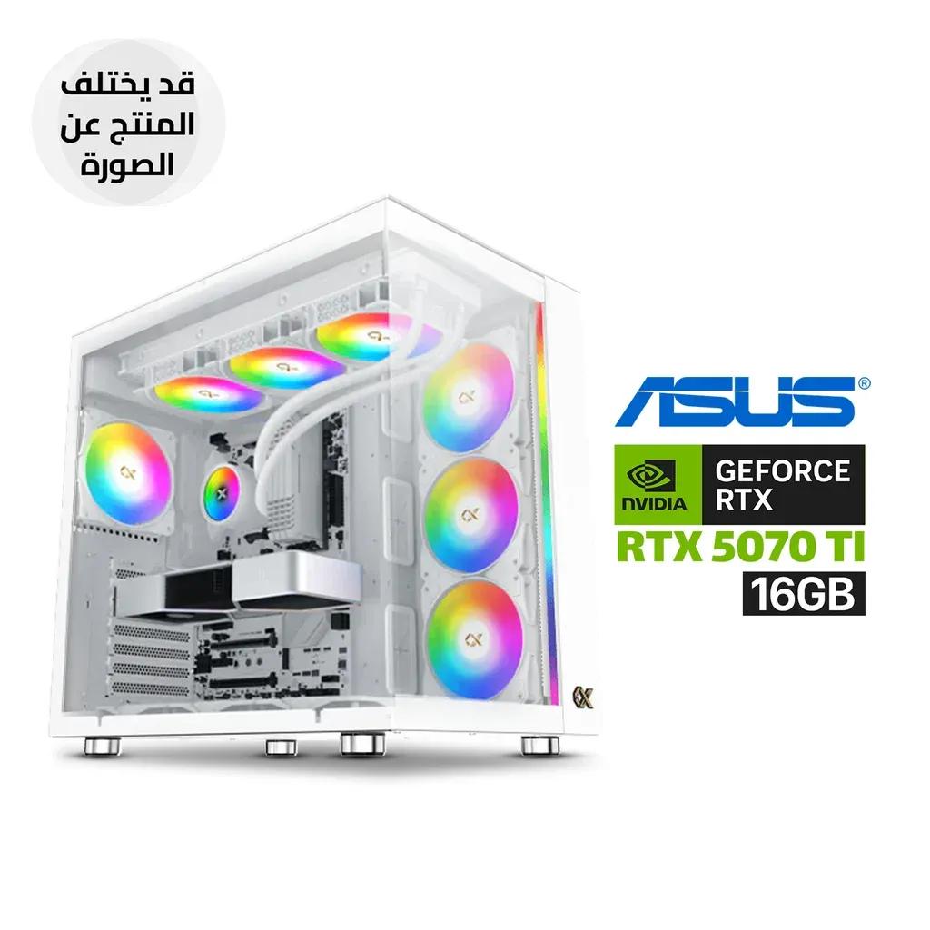 Gaming PC – Intel Core i7-14700K, ASUS ROG STRIX B760-A WIFI Motherboard, 32GB DDR5 RAM, 2TB NVMe Gen4 SSD, ASUS TUF RTX 5070 Ti 16GB, 1000W Gold PSU, Xigmatek Alpha Connect Pro 360 Liquid Cooler, Aqua Ulta Air Case, 7x ARGB Fans, Win 11 Pro