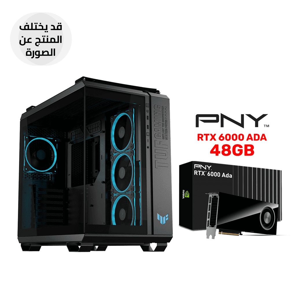 Gaming PC – Intel Core i9-14900KS, ASUS TUF Z790 WiFi Motherboard, 128GB DDR5 6000 RAM, Samsung 990 Pro 4TB NVMe SSD, PNY NVIDIA RTX 6000 Ada 48GB GPU, ASUS TUF 1200W Gold PSU, Asus ProArt L360 Cooler, TUF GT502 Horizon Case, Windows 11 Pro