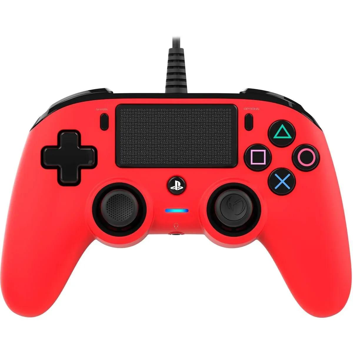 Nacon Wired Compact Controller For PlayStation 4 - Red 0.45 kg
