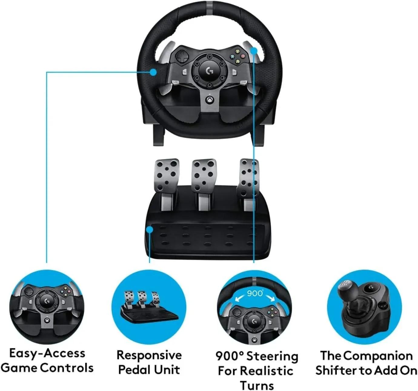 Logitech G920 Driving Force Racing Wheel For Xbox One 2