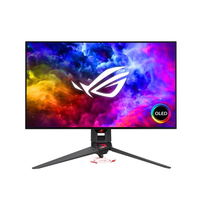 Asus ROG Swift PG27AQDM 27″ OLED, 240Hz, 0.03ms, NVIDIA G-Sync, AMD FreeSync Premium Gaming Monitor – Black
