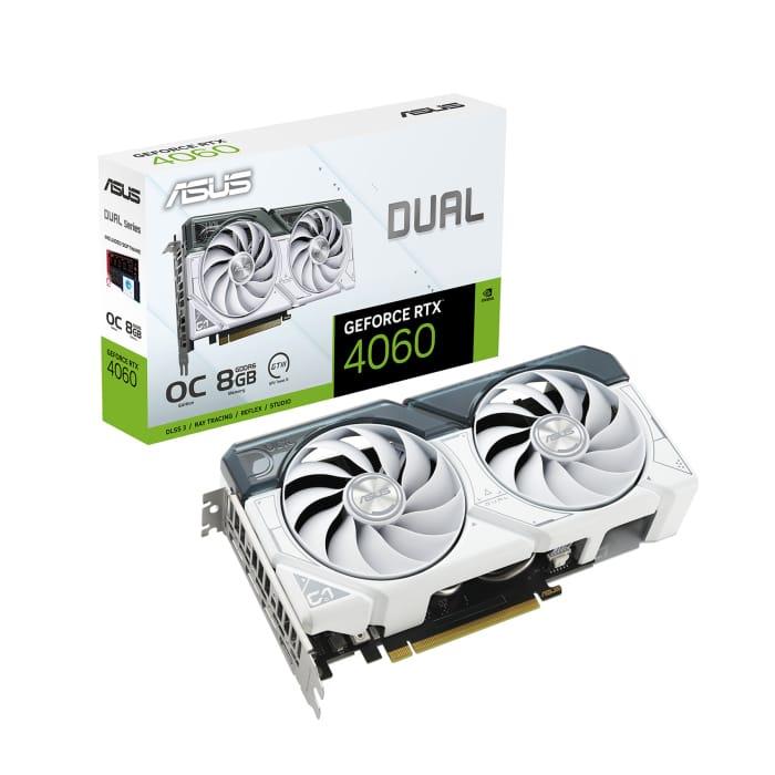 Asus Dual GeForce RTX 4060 White OC Edition 8GB GDDR6 Graphic Card