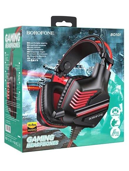 Brofone BO101 Wired Gaming Headphones – Red