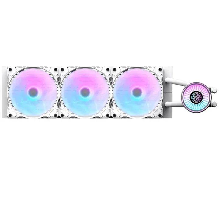 Aigo DarkFlash Nebula DN360 RGB All-In-One 360mm Liquid CPU Cooler – White