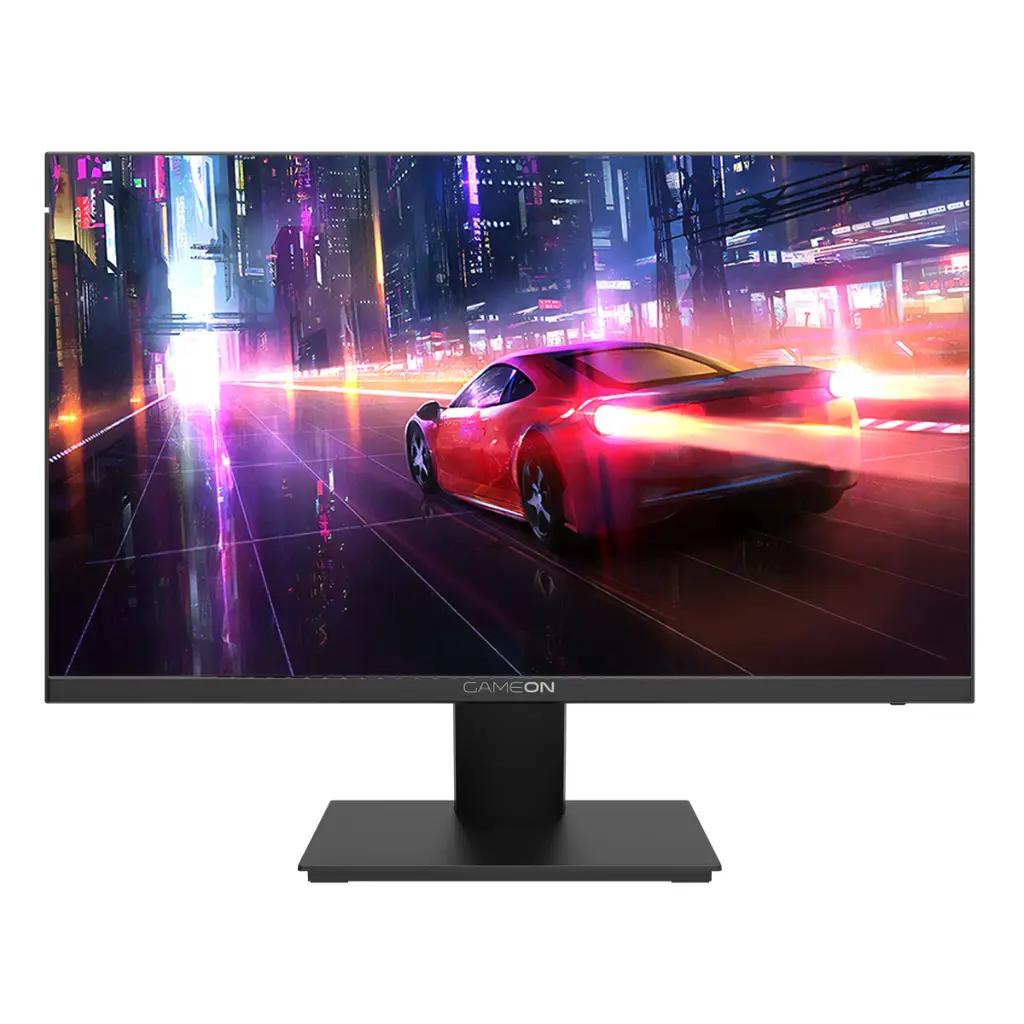 GAMEON GOB24FHD75IPS 24 Inch , FHD, 75Hz, 4ms, HDR, Flat IPS, HDMI Ports, GSync & Free Sync, Edge-lit LED Screen, VESA, Fix Stand, Speakers, Black