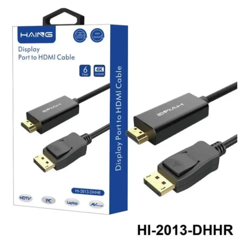 HAING HI-2013-DHHR High Quality Display Port to HDMI Cable – 1.8M