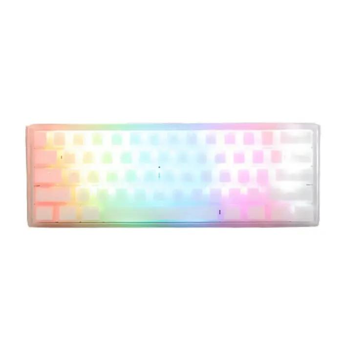 DUCKY ONE 3 MINI HOT SWAP Switch Cherry RGB Wired Mechanical Gaming Keyboard Arabic – Aura White