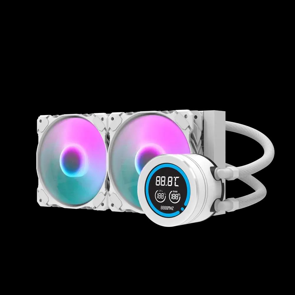 DarkFlash DN240D Nebula Liquid CPU Cooler – White