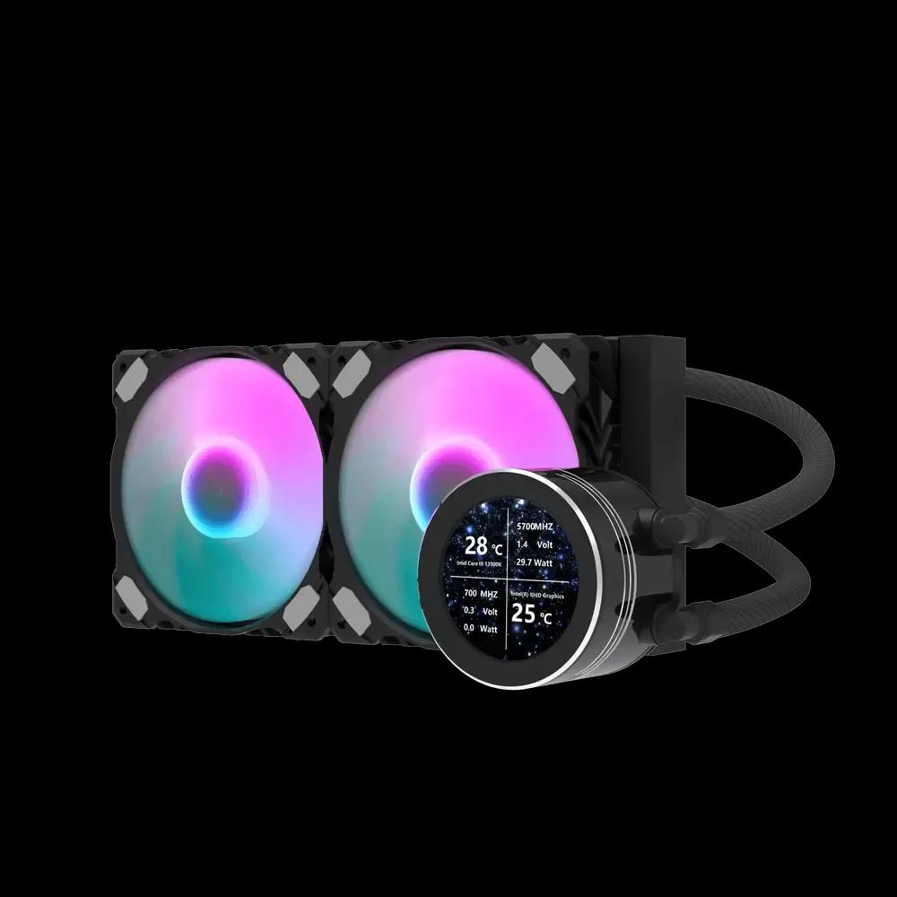 DarkFlash DN240S Led Liquid CPU Cooler – Black
