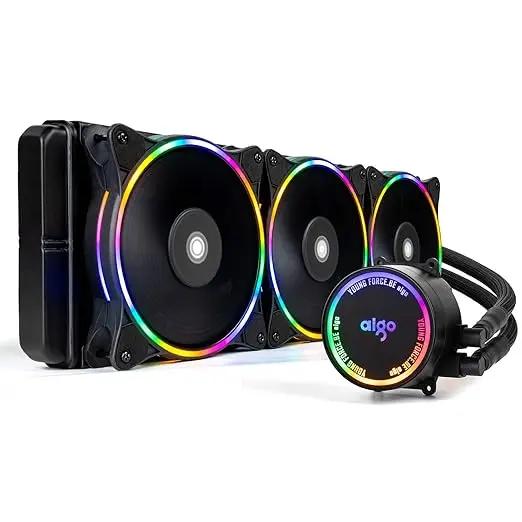 Aigo AC360 Liquid CPU Cooler with Dual 360mm Fans and ARGB Lighting