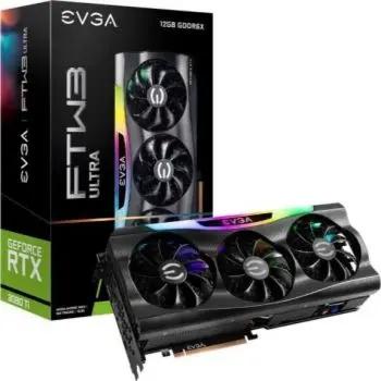 EVGA GeForce RTX 3080 Ti FTW3 Ultra Gaming – 12GB GDDR6X, 384 bit, PCIe 4.0, 1 x HDMI 2.1, 3 x DisplayPort 1.4a, iCX3 Technology, ARGB LED, Metal Backplate, Graphics Card