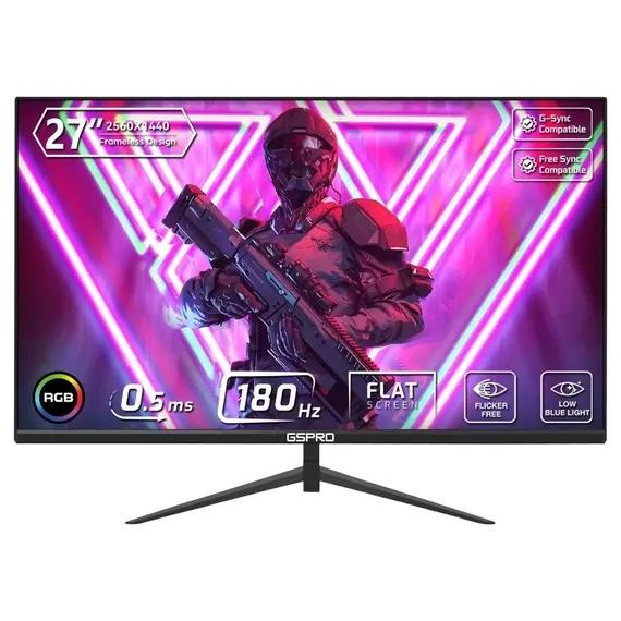 GSPRO H27-5 Gaming Monitor | 27″ | 2K | 180Hz | 0.5ms | IPS