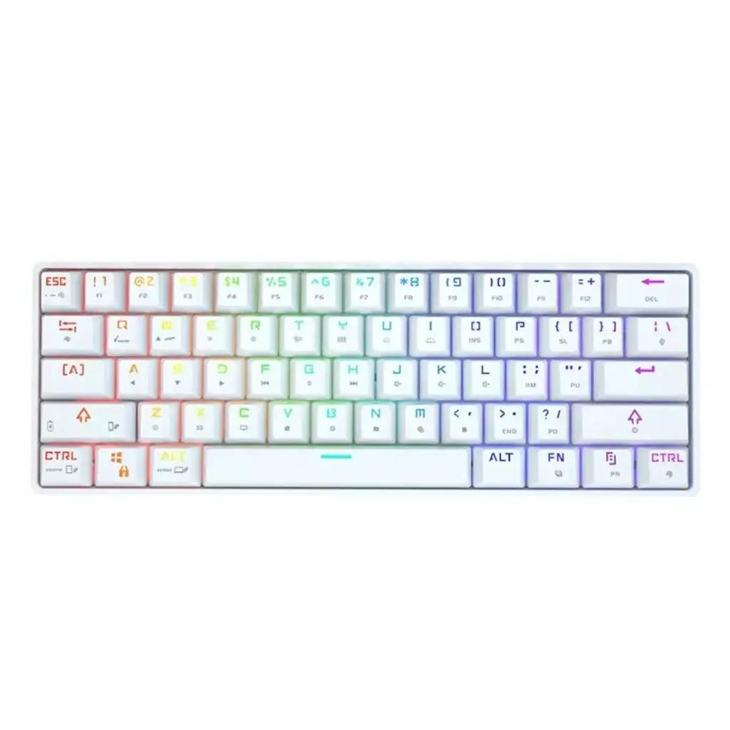 DK61 Mechanical keyboard Wireless + WIRE – RGB (BLUE SWITCH)