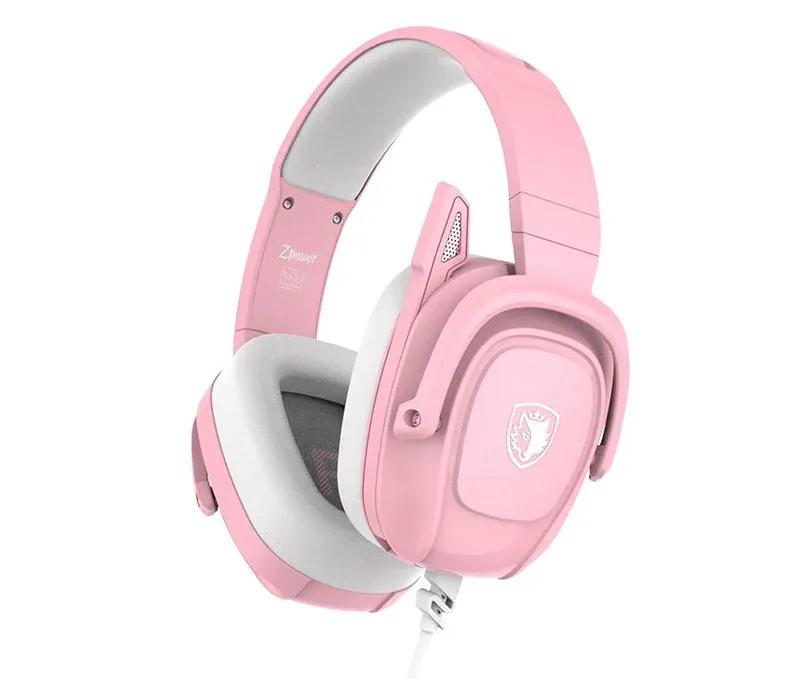 SADES Zpower Multiplatform Gaming Headset SA-732 – Pink