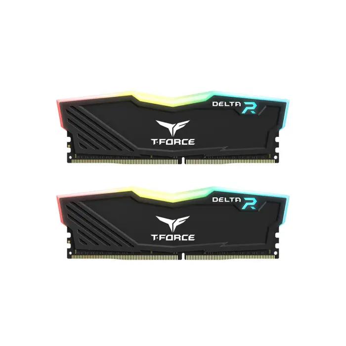 TeamGroup T-Force DELTA RGB 16GB (2x8GB) DDR4 3600MHz CL18 Memory Kit – Black