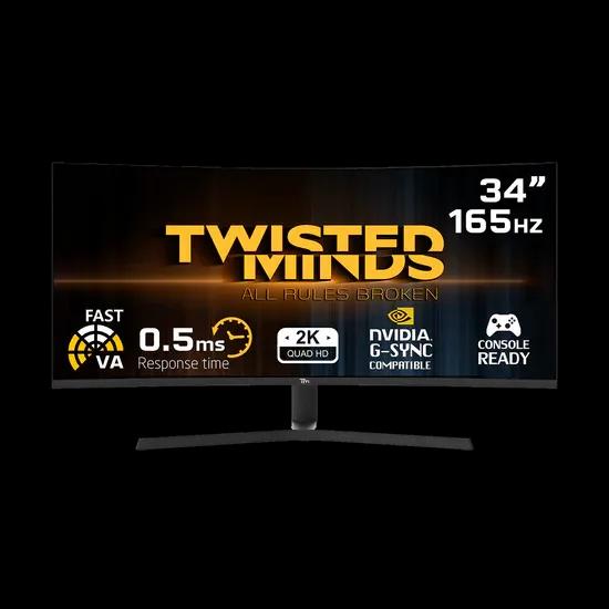 Twisted Minds 34″ 165Hz 1ms 2K VA Curved Gaming Monitor – TM34RWA