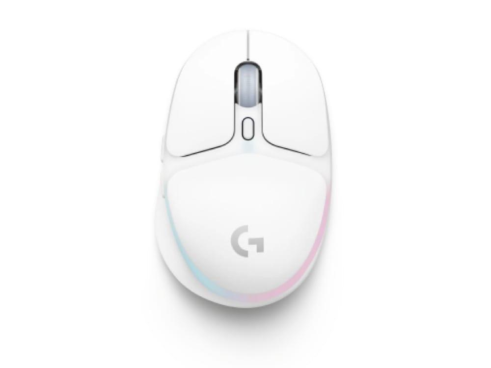 Logitech G705 Customizable Light synch RGB Lighting, Lightspeed Wireless/Bluetooth/Wired Lightweight Gaming Mouse For PC & Mac – White Mist