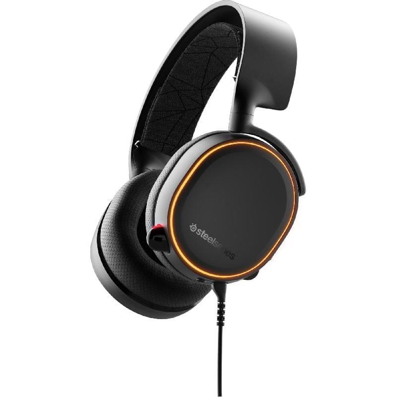 SteelSeries Arctis Pro Lossless Wireless/Bluetooth High Fidelity DTS Gaming Headset With Transmitter Base Station & Swappable Dual-Battery, ClearCast Noise-Cancellation Retractable Mic, For PC,PS5/4 – Black