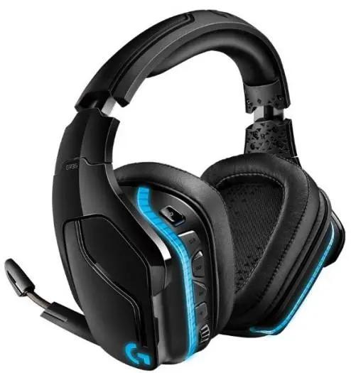Logitech G935 PC Gaming Headset, Wireless 7.1 Surround Sound, LIGHTSYNC RGB lighting, Stereo Wired Compatible with PS4, Xbox One, Nintendo Switch
