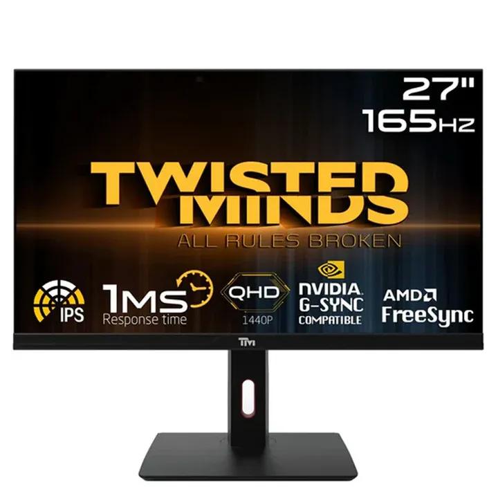 Twisted Minds 27” FHD Fast IPS, 280Hz, 0.5ms, HDMI 2.1, HDR Adjustable Stand Gaming Monitor – Black