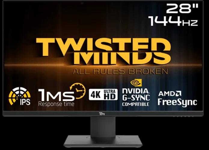 Twisted Minds 4k UHD 32”, 144Hz, 1ms, HDMI 2.1 Gaming Monitor TM32DUI