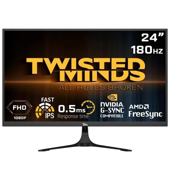 Twisted Minds 24” FHD 200HZ, curved, VA, 1MS, HDMI 2.0 Gaming Monitor – TM24RFA-200HZ
