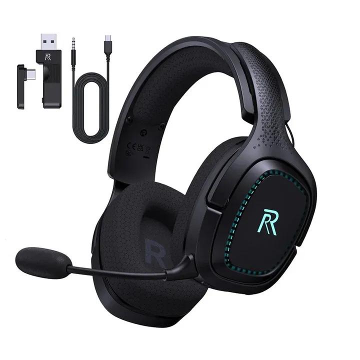 RYR Captain 700 Wireless Gaming Headset, for PS4 / PS5 / Nintendo Switch / PC – Black