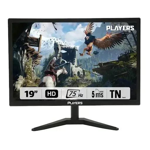 PLAYERS PLY240 Gaming Monitor | 19 Inch | 75Hz | (HD) | 5ms | TN