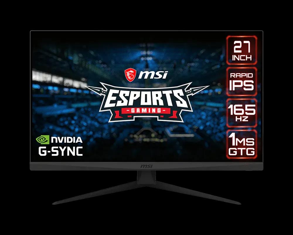 MSI G274F 27″ IPS Panel FHD 165Hz 1ms Esports Gaming Monitor With Nvidia G-Sync