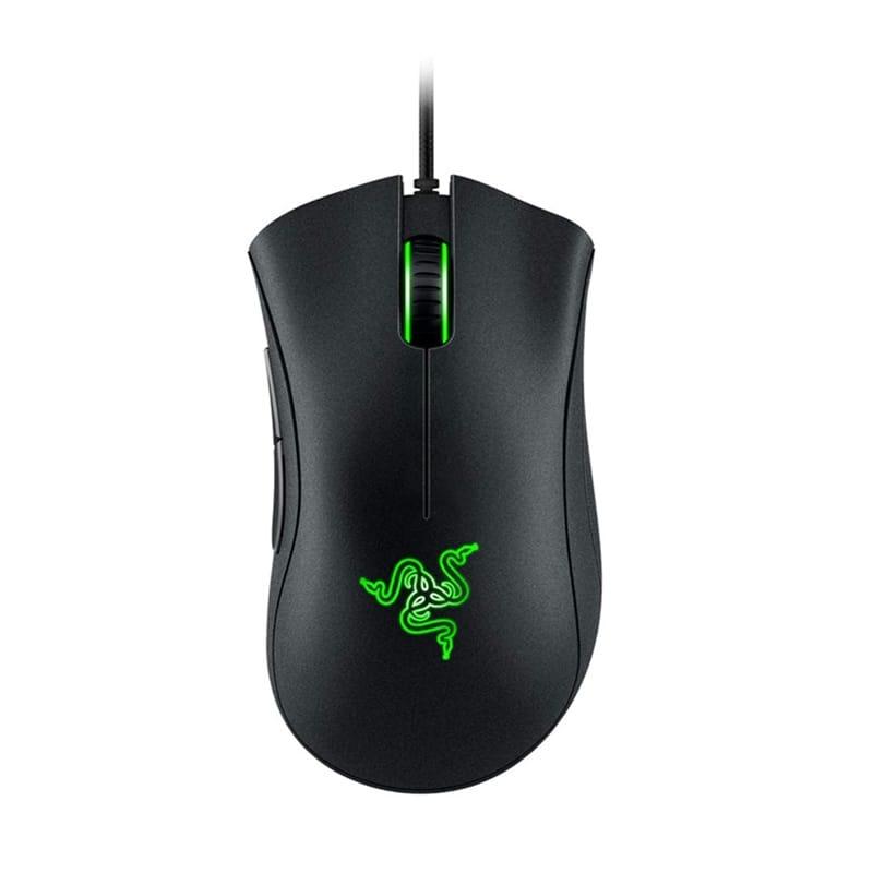 Razer DeathAdder Essential Gaming Mouse: 6400 DPI Optical Sensor, 5 Programmable Buttons, Mechanical Switches, Rubber Side Grips – Black