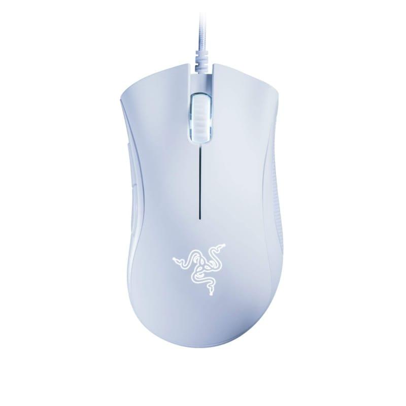 Razer DeathAdder Essential Gaming Mouse: 6400 DPI Optical Sensor, 5 Programmable Buttons, Mechanical Switches, Rubber Side Grips – White