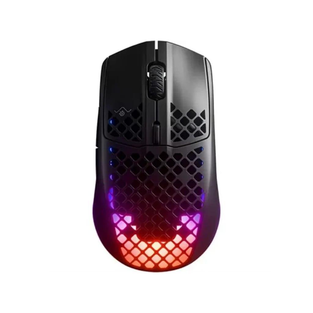 SteelSeries Aerox 3 Wireless/Bluetooth Ultralight Weight Gaming Mouse 18,000 CPI, 6 Programmable Button, 200 Hour Battery Life – Black