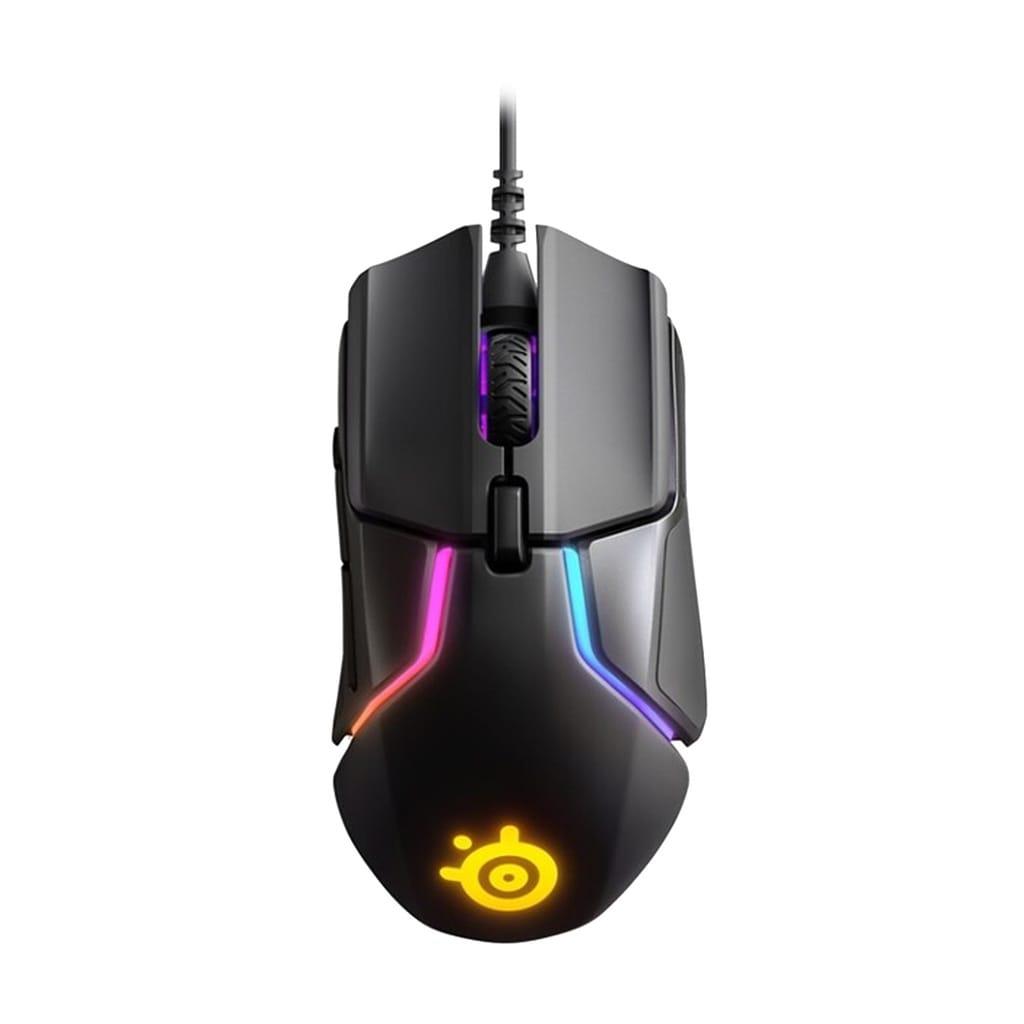 SteelSeries Rival 600 Precision Esports 8-Zone RGB Wired Gaming Mouse, True Move3+ Dual Sensor System, 12,000 CPI 7 Programmable Button,Durable Silicone Side Grips – Black