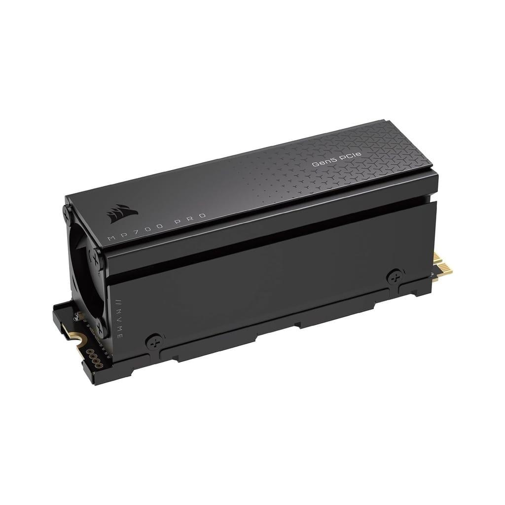 Corsair MP700 Pro 1TB PCIe Gen 5 x4 NVMe M.2 SSD Up to 11,700MB/s Read, Up to 9,600MB/s Write With Air Cooler