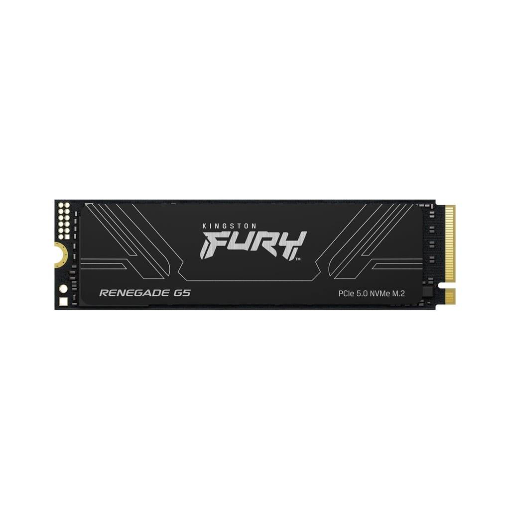 Kingston FURY Renegade G5 PCIe 5.0 NVMe M.2 Internal SSD, 2TB (2048GB) Capacity, Sequential Read / Write 14,700 / 14,000 MB/s, 3D TLC NAND, SM2508 Controller, Black | SFYR2S/2T0
