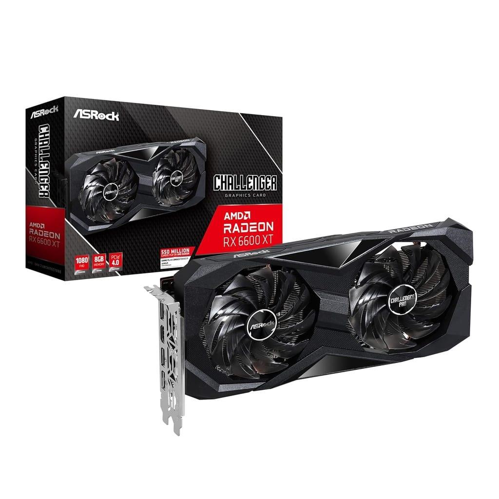 ASRock AMD Radeon™ RX 6600 XT Challenger D 8GB OC GDDR6 RX6600XT CLD 8GO – Graphics Card