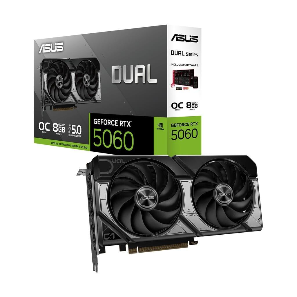 ASUS Dual GeForce RTX 5060 Ti OC Edition 16GB PCIe 5.0 GDDR7 Graphic Card