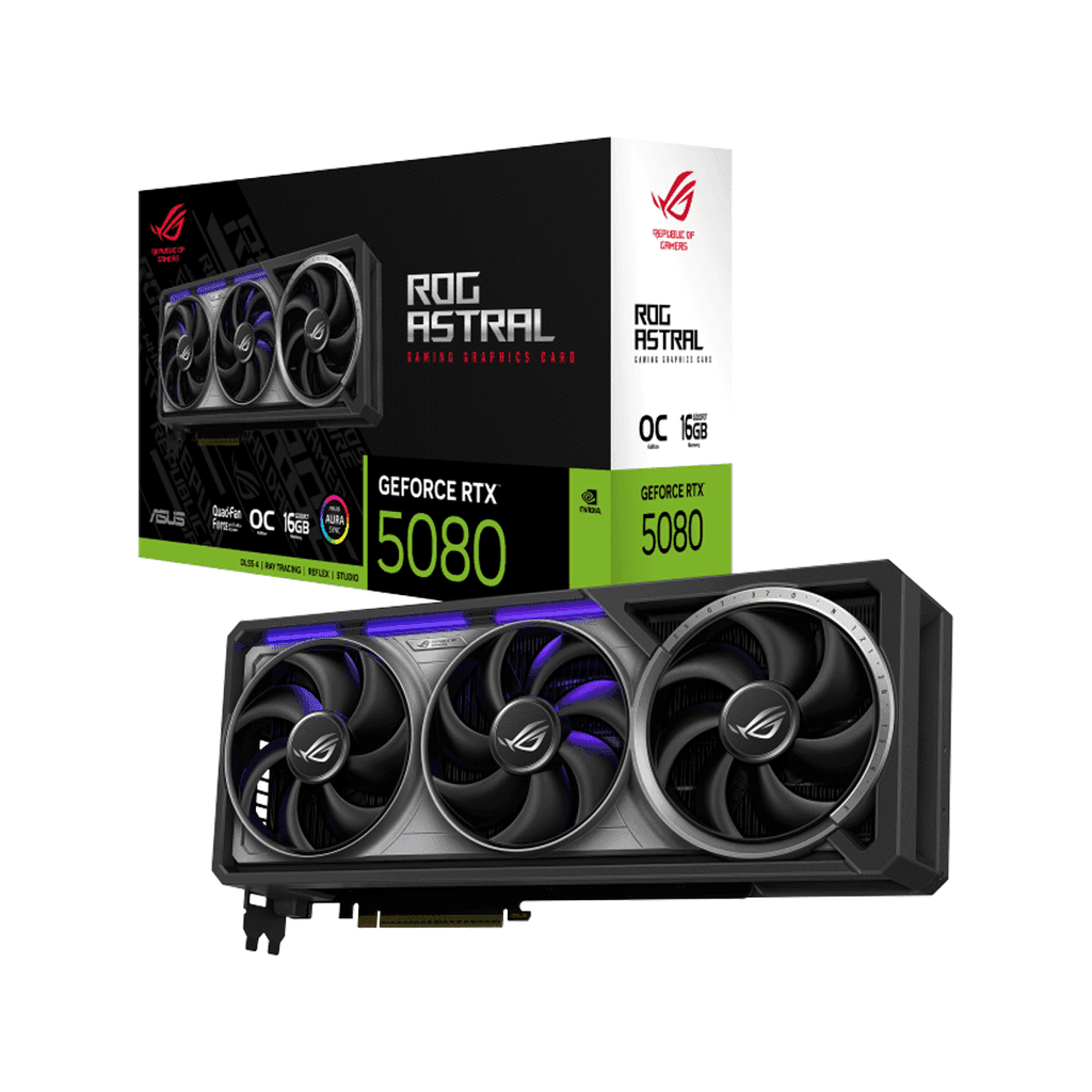 ASUS ROG Astral GeForce RTX™ 5080 16GB GDDR7 OC Edition Graphic Card