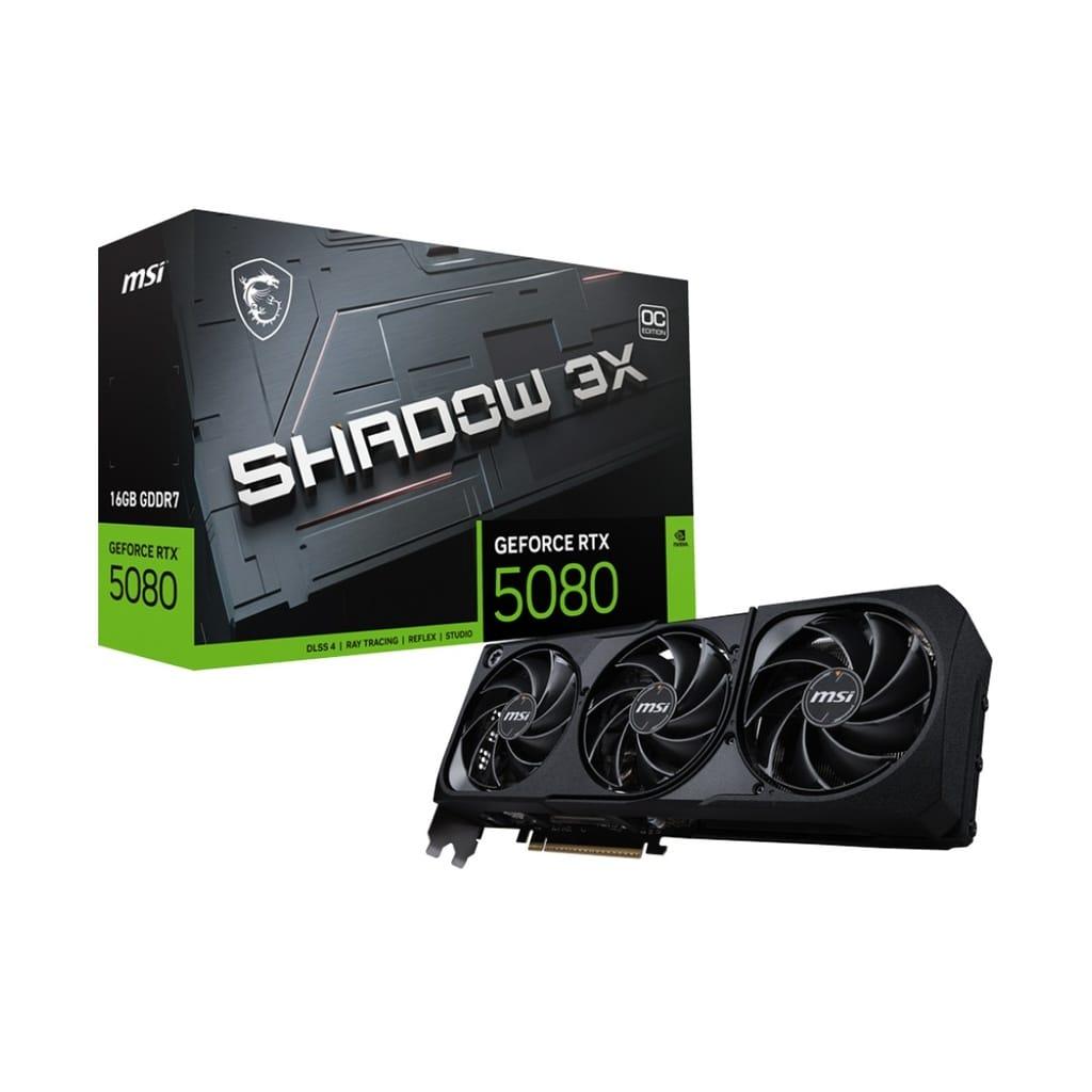 MSI Geforce RTX 5080 Ventus 3X OC Edition 16GB GDDR7 Graphic Card | 912-V531-293