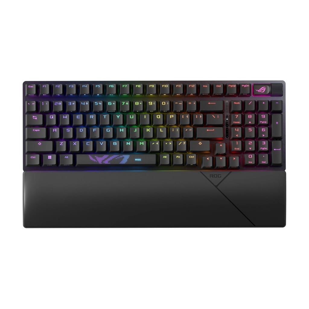 Asus X901 Rog Strix Scope II 96 Wireless RGB Mechanical Gaming KeyBoard NX Snow Switch Refined Linear – Black
