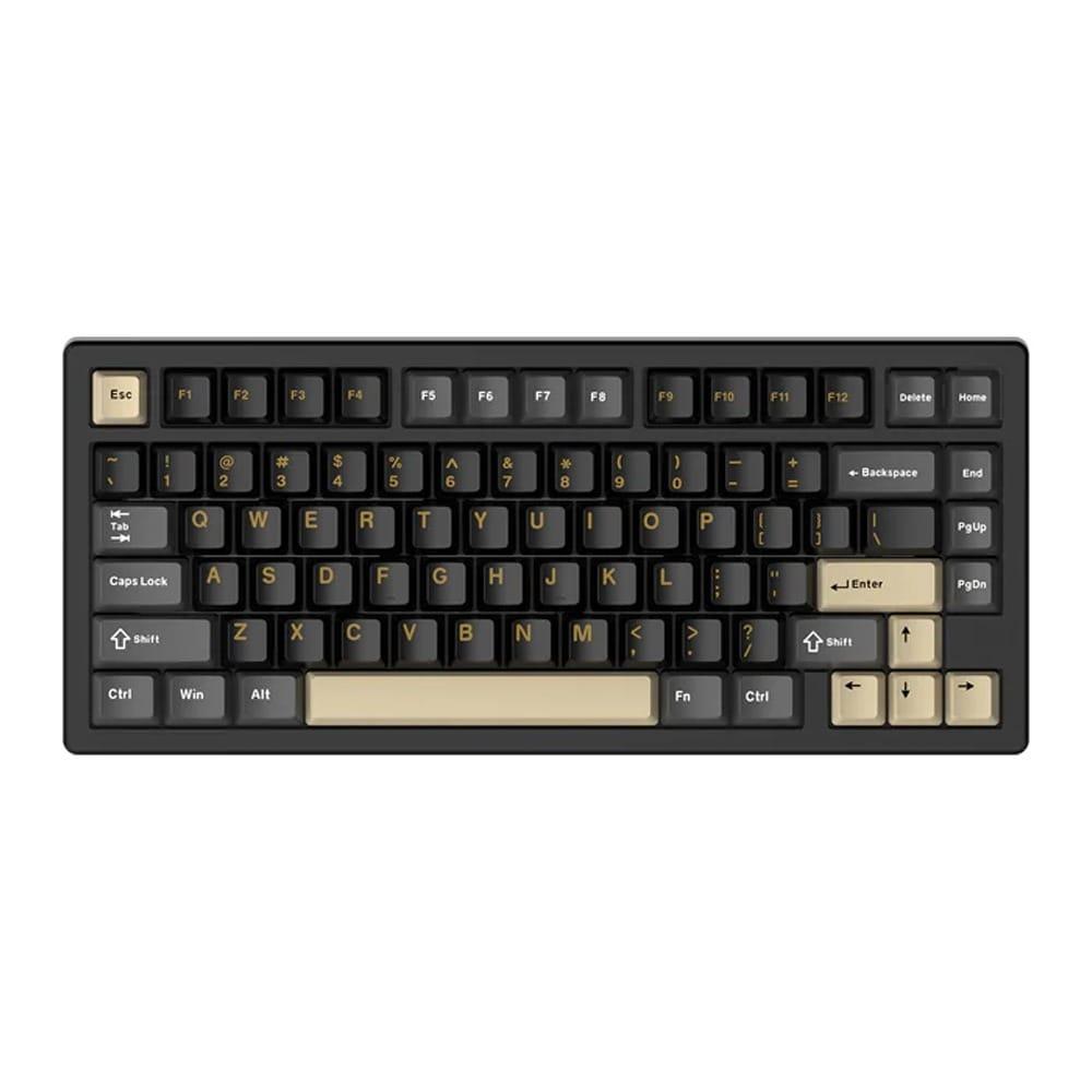 Attack Shark X75 81 Key (Wired+2.4G+Bluetooth)Tri-Model Switch Heap Of Aluminum Gaming Keyboard – Starlight Black
